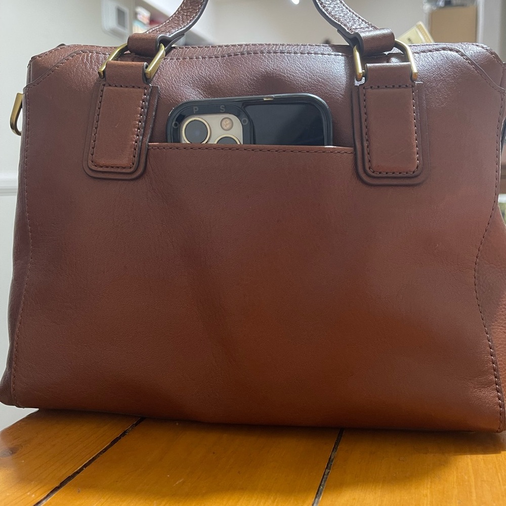 Fossil Jacqueline Brown Leather satchel - Picture 10 of 10